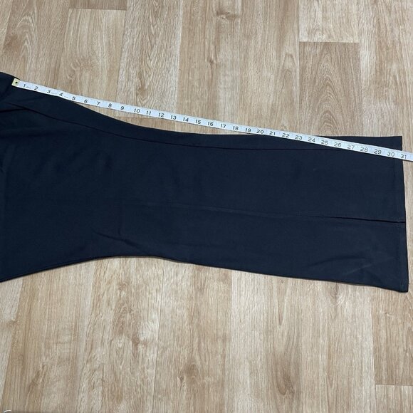 AVA & VIV PULL ON PANTS FRONT SEAM SPLIT HEM HIGH RISE STRETCH SIZE 2X BLACK - Picture 13 of 13